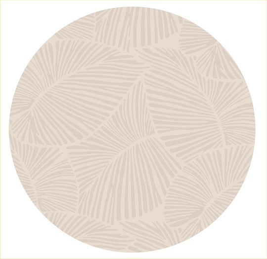 Curve - Round Rug Beige 4' x 6' by Icona Home Decor | Bel Furniture