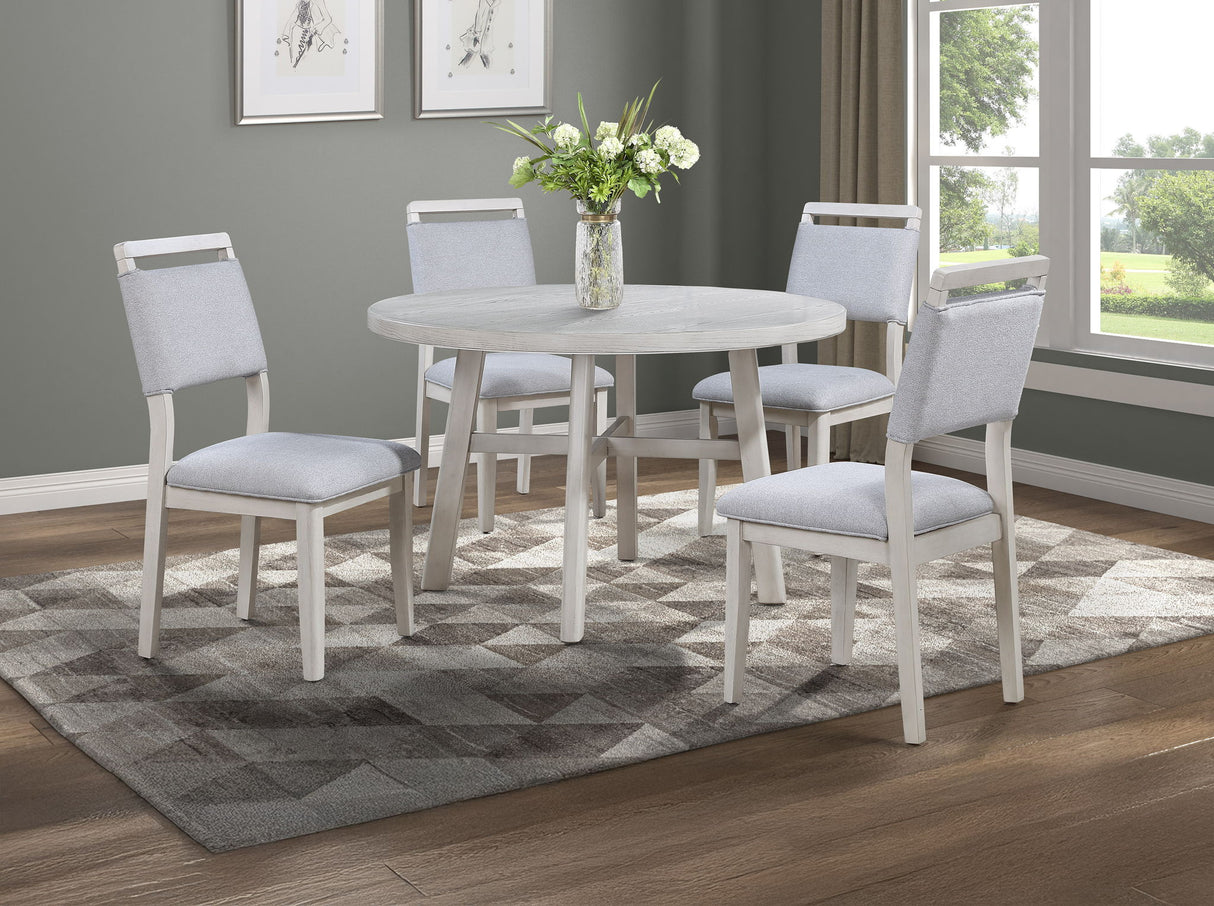 Blanche - Round Dining Table - Antique White