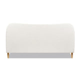 Roman - Curved Headboard Upholstered Platform Bed by Jennifer Taylor Home | Bel Furniture