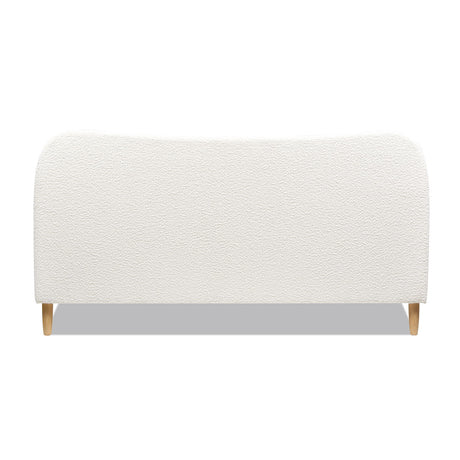 Roman - Curved Headboard Upholstered Platform Bed by Jennifer Taylor Home | Bel Furniture