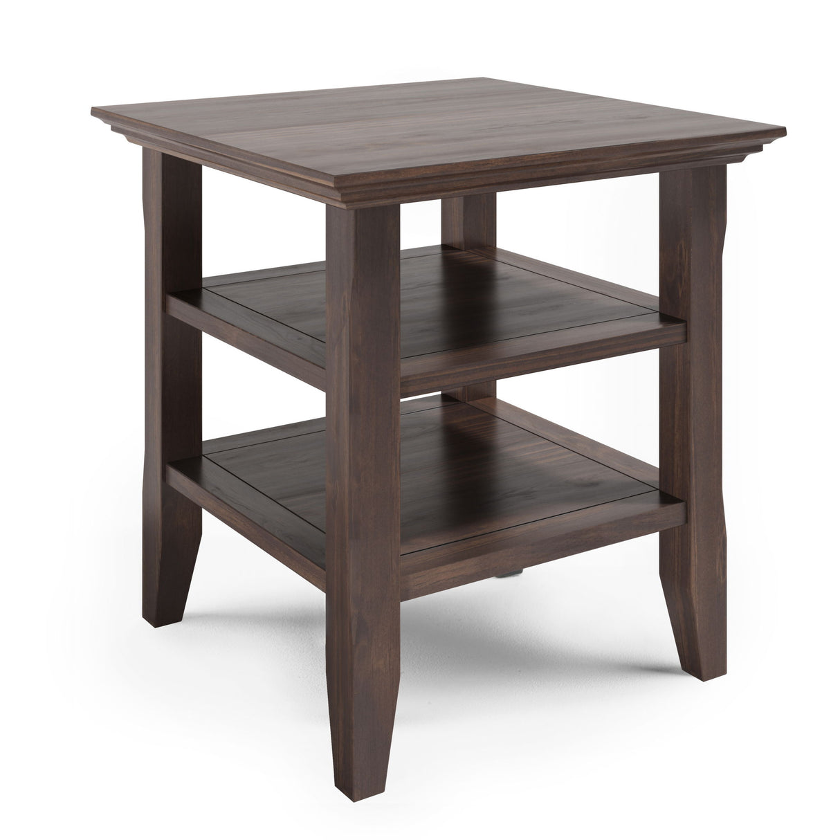 Acadian - End Table - Warm Walnut Brown by Simpli-Home | Bel Furniture