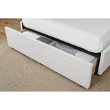 Sacha - Bed With LED And Bookcase Headboard, Built In Siderail Storage