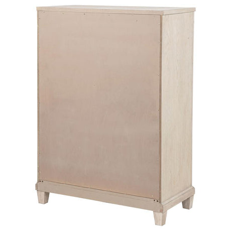 Pembroke - 5-Drawer Chest Of Drawers - Washed Oak