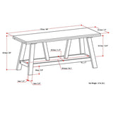 Dylan - Entryway Bench - Driftwood by Simpli-Home | Bel Furniture