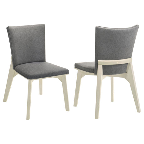 Biloxi - Upholstered Dining Side Chair (Set of 2) - Gray by Coaster Fine Furniture | Bel Furniture