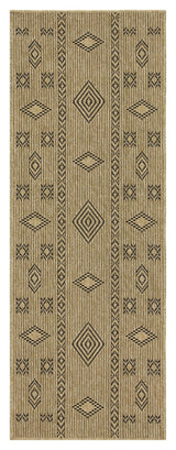 Earth - 5'3" X 7'3" Indoor, Outdoor Area Rug Polypropylene - Jute / Black by Icona Home Decor | Bel Furniture
