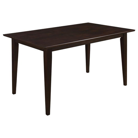 Gabriel - Rectangular Wood Dining Table - Cappuccino by CoasterEveryday | Bel Furniture