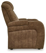 Wolfridge - Brindle - Power Recliner/Adj Headrest by Signature Design by Ashley® | Bel Furniture