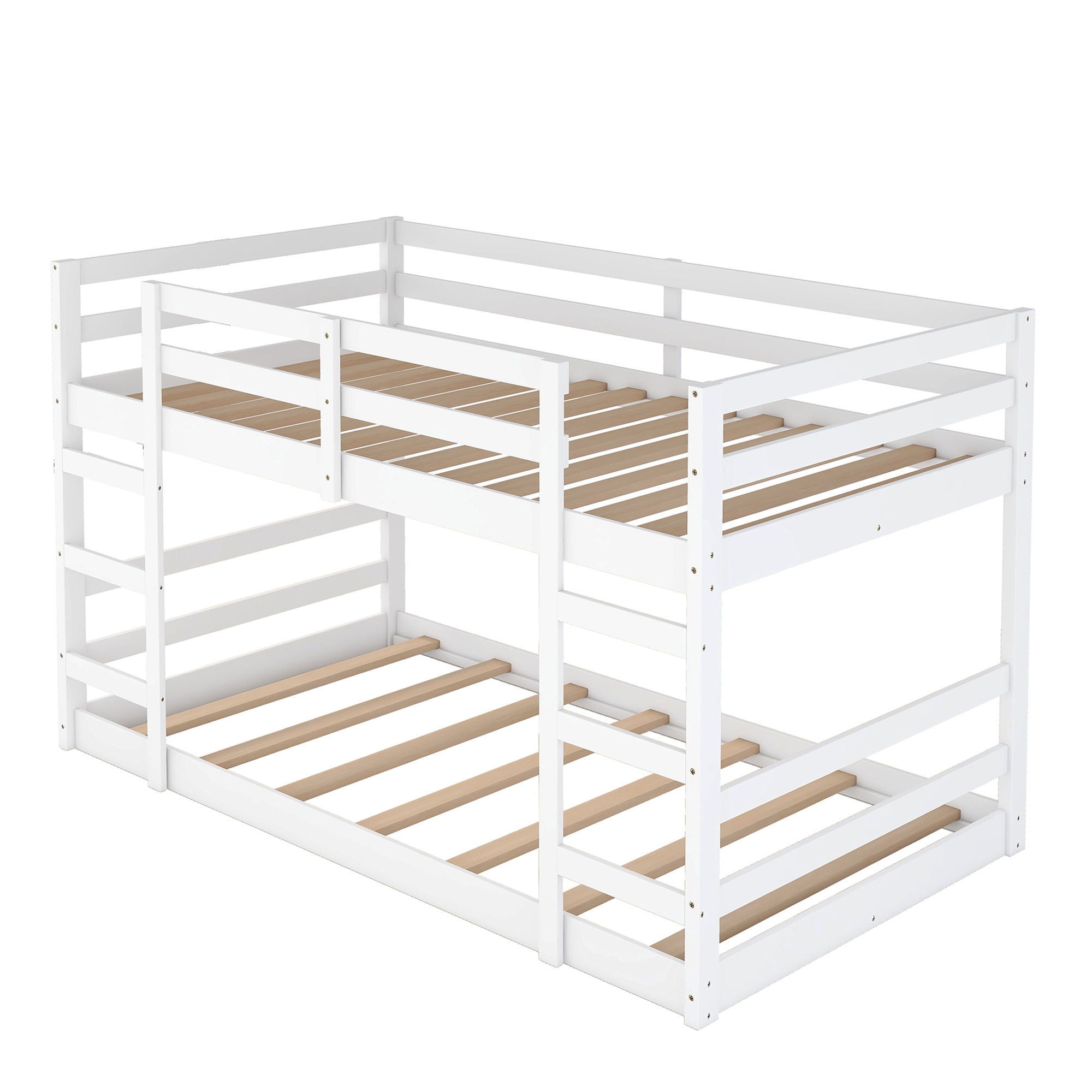 Twin Over Twin Bunk Bed With Ladder