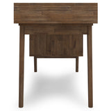 Clarkson - Desk With Side Drawers - Rustic Natural Aged Brown by Simpli-Home | Bel Furniture