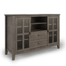 Artisan - Handcrafted, Tall TV Media Stand Dark Gray by Simpli-Home | Bel Furniture