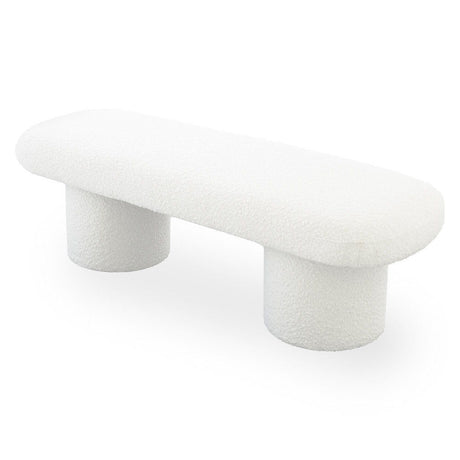 Randolph - Bench - Ivory by Ashcroft Furniture | Bel Furniture