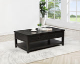 Concord - 2-Drawer Rectangular Coffee Table - Distressed Java by Coaster Fine Furniture | Bel Furniture