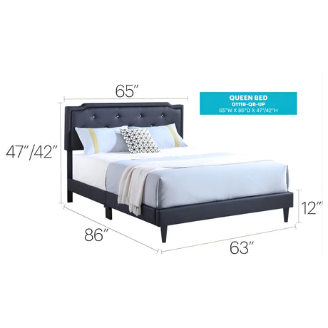 Button Tufted Bed Charming For Cozy Spaces - view 20