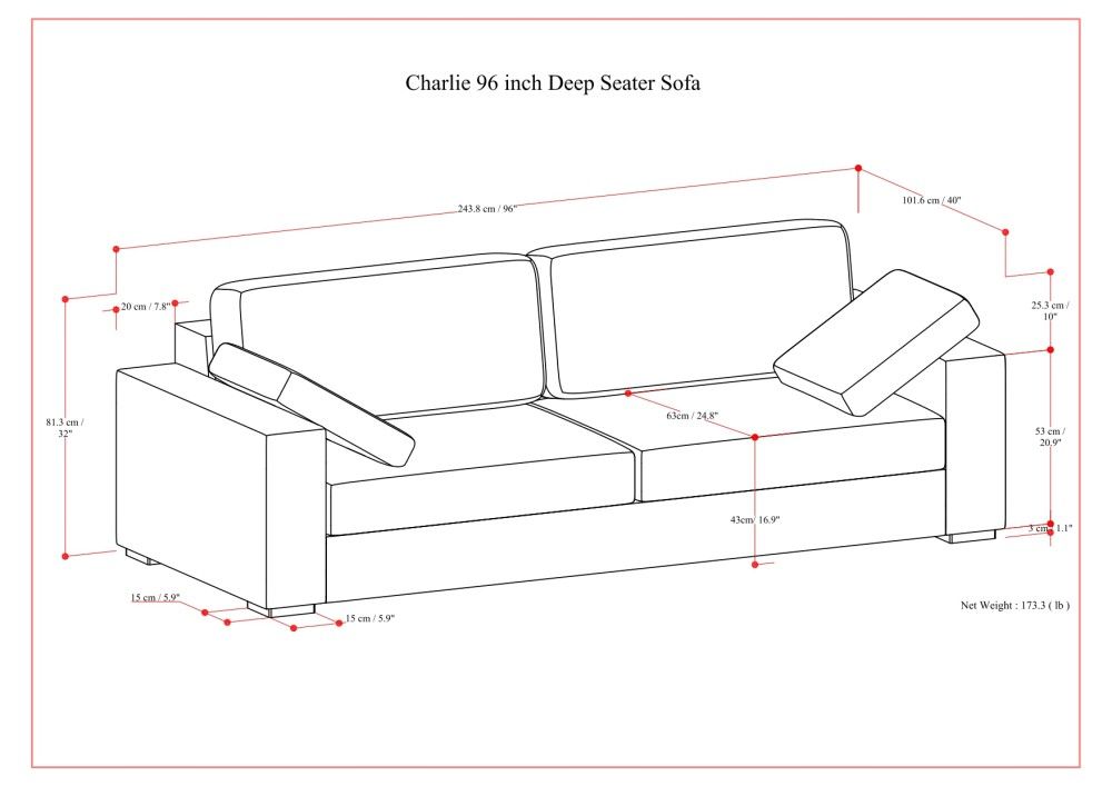 Charlie - Deep Seater Sofa by Simpli-Home | Bel Furniture