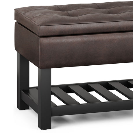 Cosmopolitan - Storage Ottoman Bench With Open Bottom - view 9