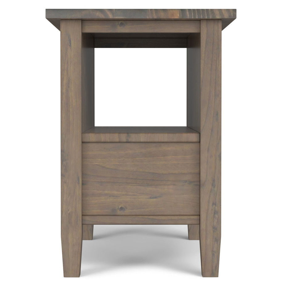 Ela - Narrow End Table - Brown