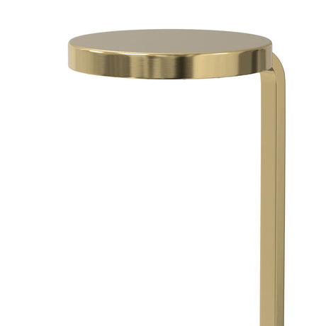 Sylvie - Side Table - White / Gold by Simpli-Home | Bel Furniture