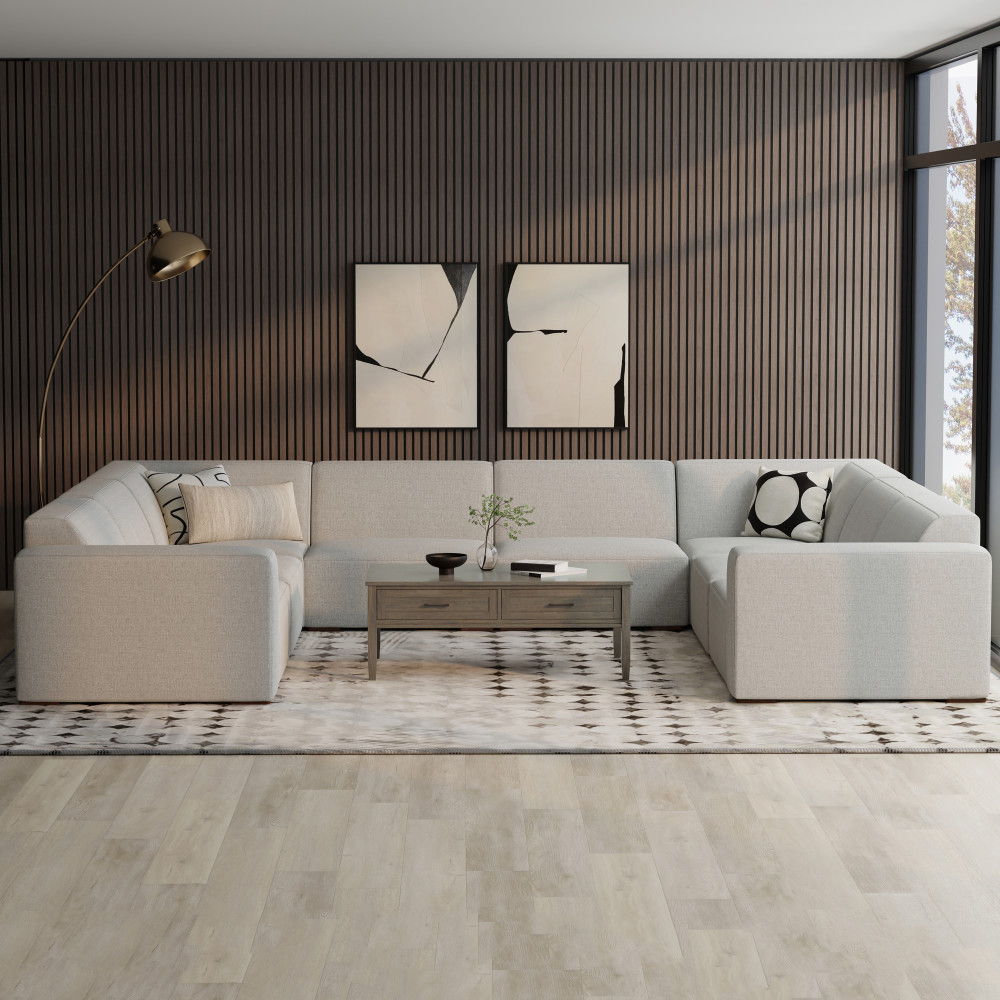 Rex - U-Shaped Sectional Sofa - Gray