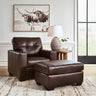 Santorine - Living Room Set Dark Brown 2 Pc. Chair, Ottoman by Signature Design by Ashley® | Bel Furniture
