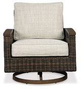 Paradise Trail - Medium Brown - Swivel Lounge Chair (Set of 2) by Signature Design by Ashley® | Bel Furniture