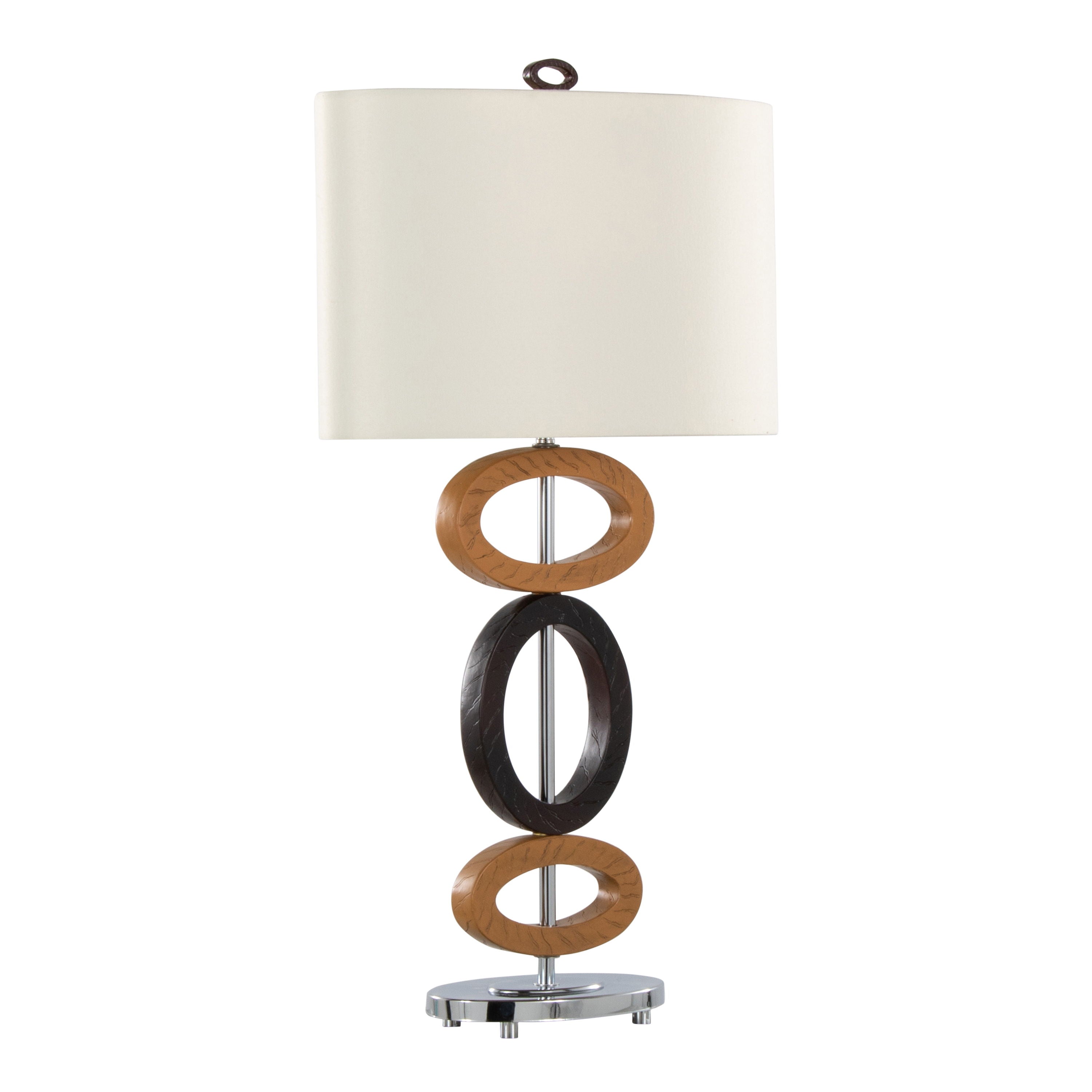 Hoops - Table Lamp (Set of 2) - Cedar / Bronze / White