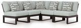 Beachloft - Outdoor Sectional Black 5 Pc. Sectional by Signature Design by Ashley® | Bel Furniture