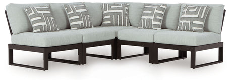 Beachloft - Outdoor Sectional Black 5 Pc. Sectional by Signature Design by Ashley® | Bel Furniture