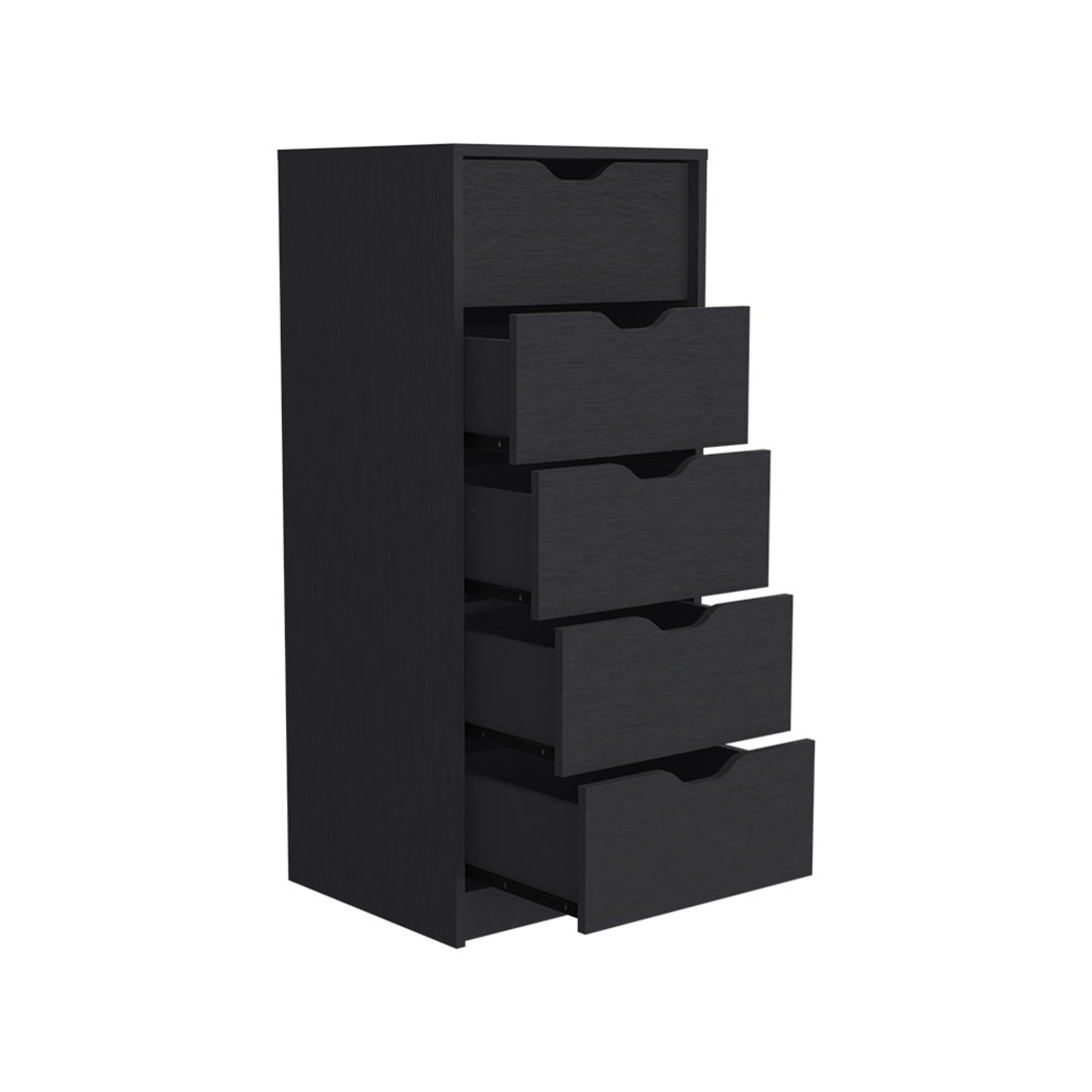 5 Drawer Standard Chest - Black