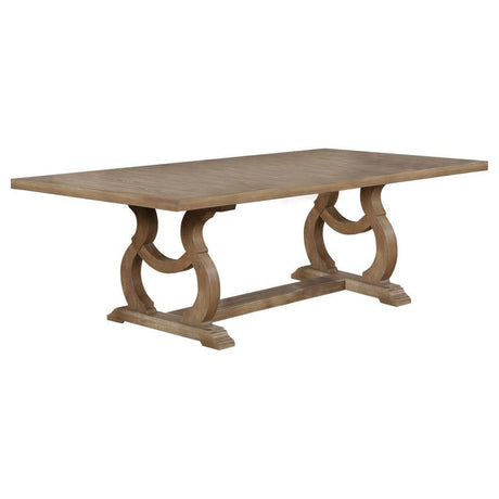 Brockway - Extension Leaf Dining Table Light Brown by CoasterEssence | Bel Furniture