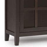 Artisan - Large Sideboard Buffet - Dark Chestnut Brown by Simpli-Home | Bel Furniture