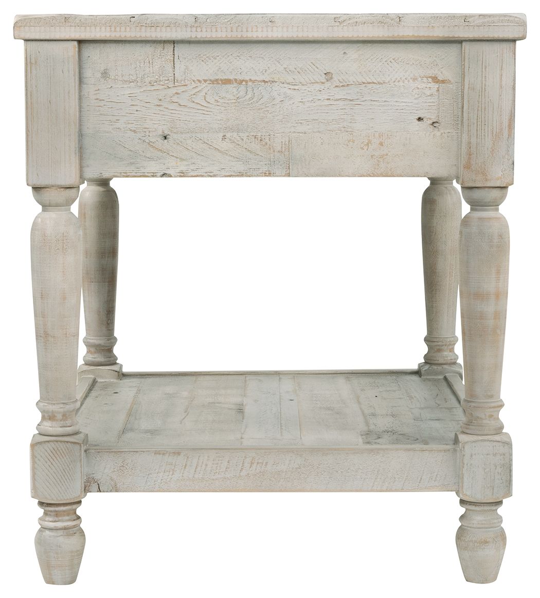 Shawnalore - Whitewash - Rectangular End Table