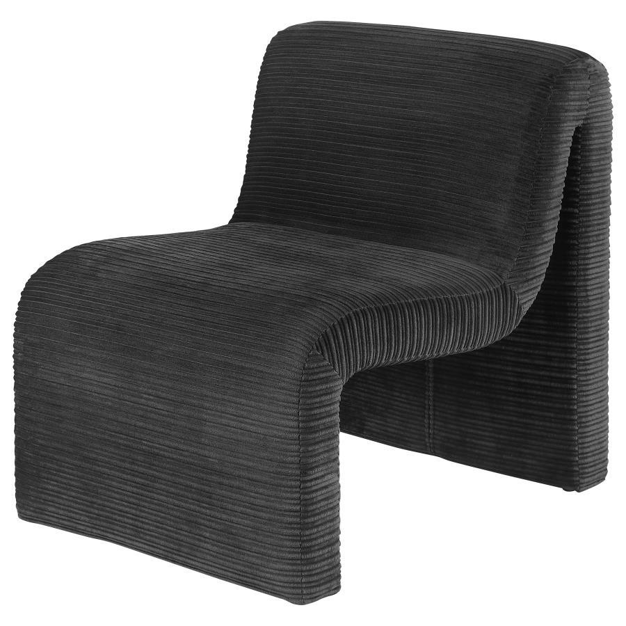 Drayton - Upholstered Curved Armless Accent Chair by Coaster Fine Furniture | Bel Furniture