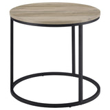 Lainey - Round Faux Marble Side End Table
