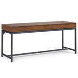 Banting - Mid Century Handcrafted Wide Desk Dark Brown by Simpli-Home | Bel Furniture