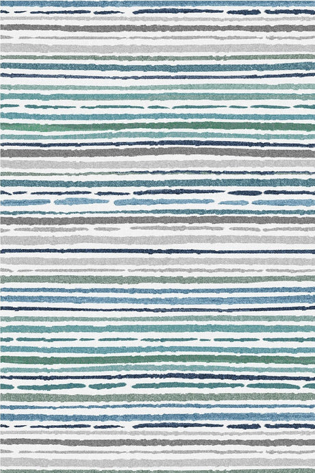 Sphinx - Indoor & Outdoor Washable Non - Slip Accent Rug Blue 60"W x 40"D x 0.04"H by Icona Home Decor | Bel Furniture