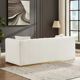 Eleanor - Sofa Boucle - Beige / Gold / Ivory / Ivory White by Ashcroft Furniture | Bel Furniture