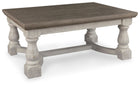 Havalance - Rectangular Cocktail Table - Gray / White