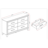 Harry - 5 Piece Bedroom Set With LED