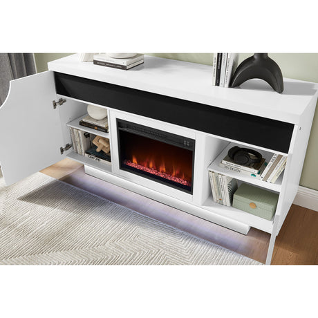 Alessia - Electric Fireplace With Multi Color LED And Flame Settings - view 4