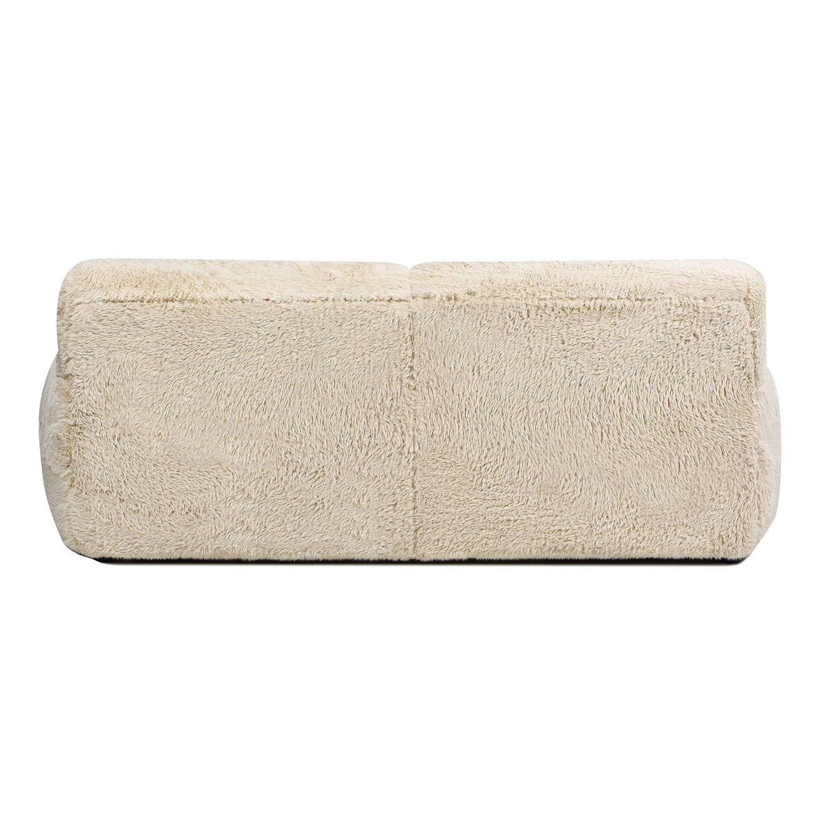 Summit - Faux Sheepskin Overstuffed Sofa - Cream Beige by Jennifer Taylor Home | Bel Furniture