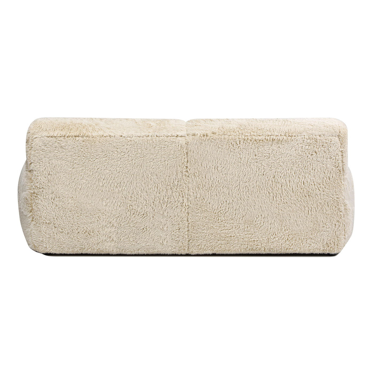 Summit - Faux Sheepskin Overstuffed Sofa - Cream Beige by Jennifer Taylor Home | Bel Furniture