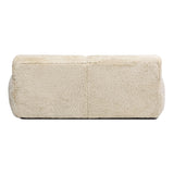 Summit - Faux Sheepskin Overstuffed Sofa - Cream Beige by Jennifer Taylor Home | Bel Furniture