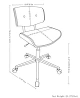 Dax - Bentwood Adjustable Office Chair