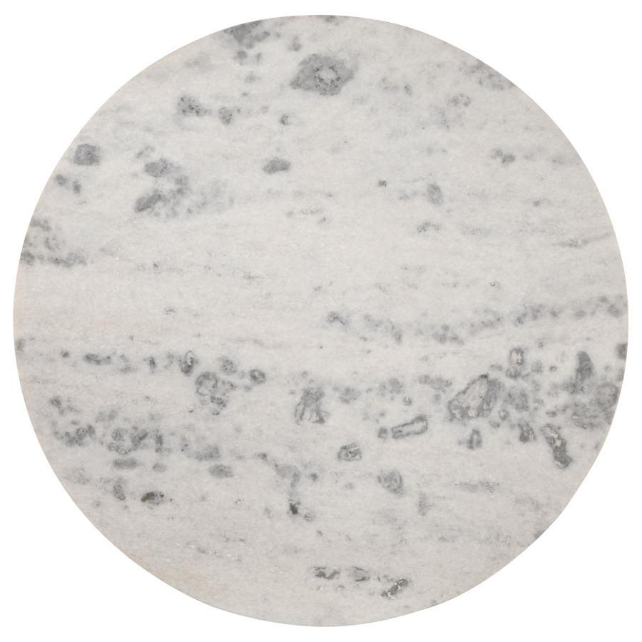 Ortega - Round Marble Top Wood Dining Table - Natural by CoasterElevations | Bel Furniture