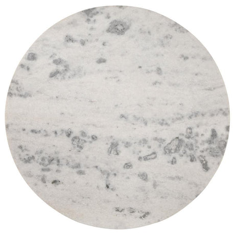 Ortega - Round Marble Top Wood Dining Table - Natural by CoasterElevations | Bel Furniture