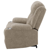 Houston - Upholstered Power Lift Recliner Chair by CoasterEveryday | Bel Furniture