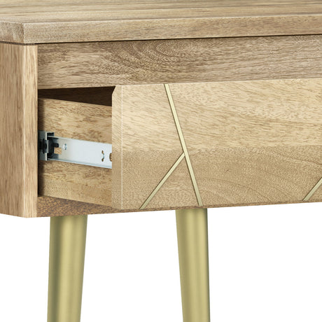 Jager - Side Table - Natural by Simpli-Home | Bel Furniture