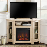 Classic Glass Door Fireplace TV Stand For Tvs Up To 55" by Walker Edison | Bel Furniture