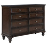 Andover - 8-Drawer Dresser Dark Brown Dressers by Coaster Fine Furniture | Bel Furniture
